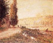 Claude Monet Banks of the Seine at Lavacourt painting